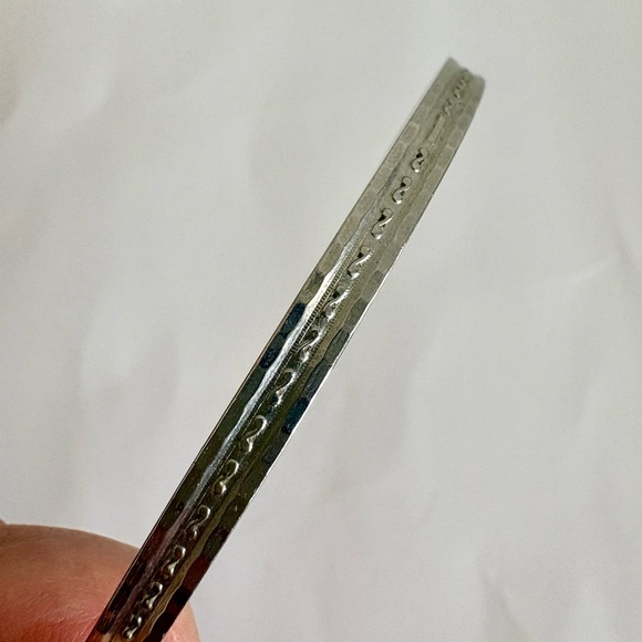 Coro Jewelry - Vintage Coro Sterling Silver Thin / Skinny Bangle Bracelet